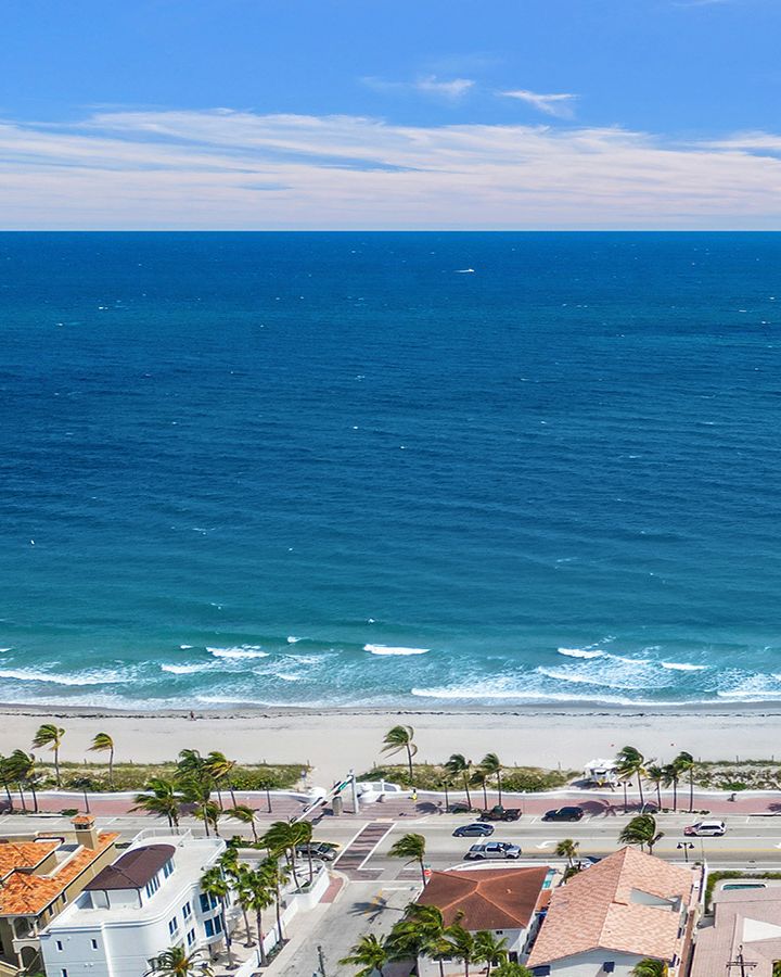 Fort Lauderdale Beach and the Atlantic from above